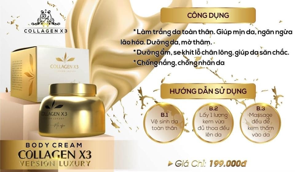 Kem Body Collagen X3 Luxury