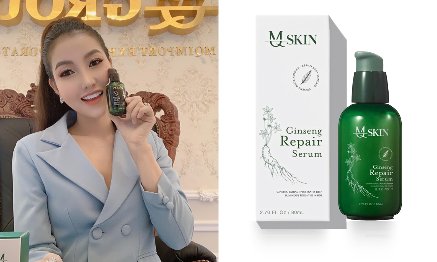 Tập đoàn MQ Skin đã hợp tác với Hàn Quốc nhập khẩu sản phẩm