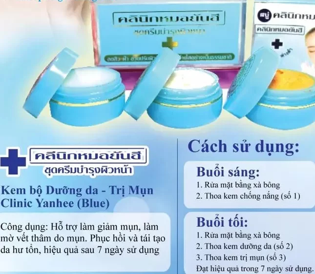 Kem Trị Mụn Yanhee Thái Lan | Đặc Trị Các Loại Mụn Hiệu Quả | Bộ Sản Phẩm Chính Hãng Thái Lan