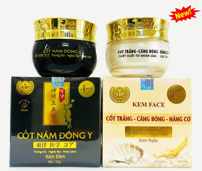 Kem Face Cốt Nám Đông Y Nicos 15g | Trị Sạch Nám Và Tàn Nhang | Hàng Chính Hãng