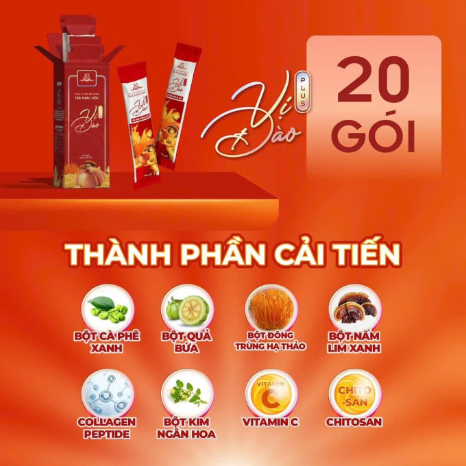 Trà Giảm Cân Vị Đào 20 Gói | Hỗ Trợ Giảm Béo An Toàn | Hàng Chuẩn Chính Hãng