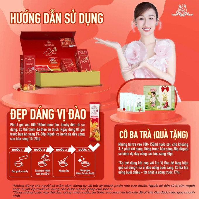 Trà Giảm Cân Vị Đào 20 Gói | Hỗ Trợ Giảm Béo An Toàn | Hàng Chuẩn Chính Hãng
