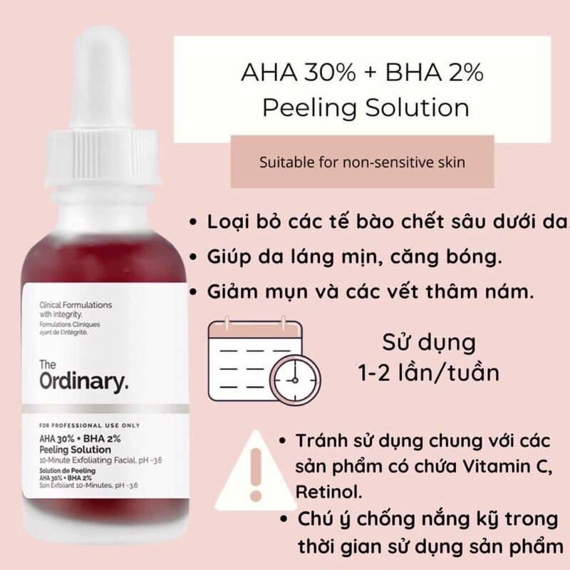 Peel Da The Ordinary AHA 30% + BHA 2% Peeling Solution