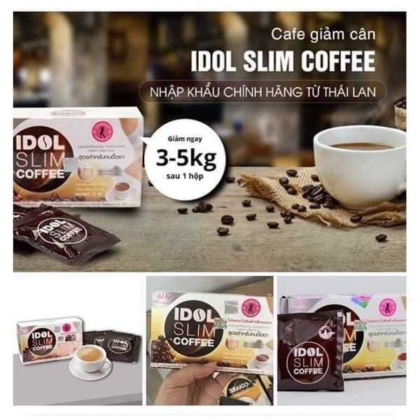 Cà Phê Giảm Cân Idol Slim 10 Gói | Hàng Loại 1, Nhập Khẩu Chính Hãng Thái Lan