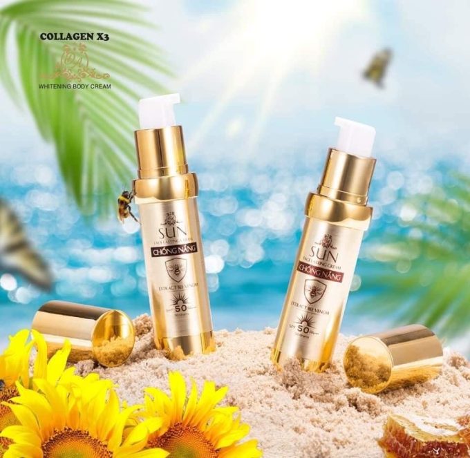 Kem Chống Nắng Nọc Ong Collagen X3 Đông Anh SPF 50G | Hàng Chuẩn Chính Hãng