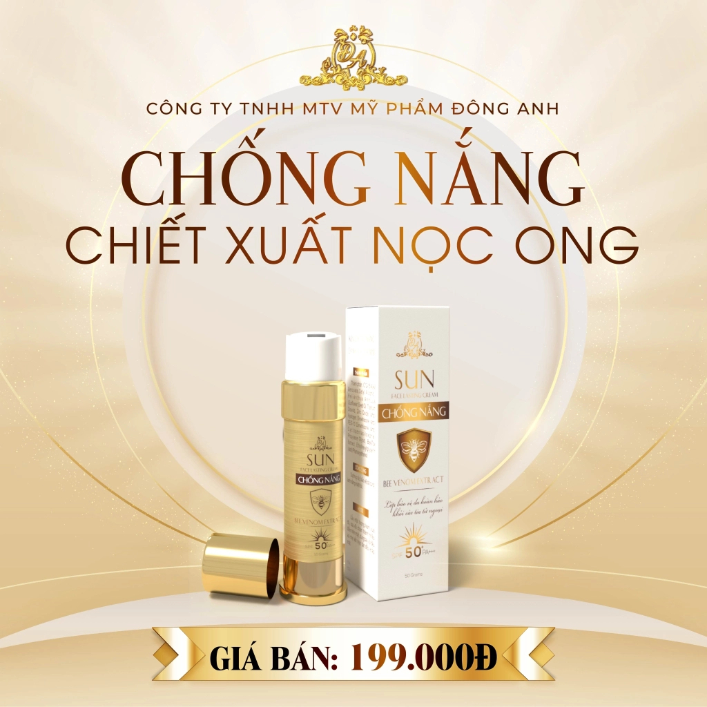 Kem Chống Nắng Nọc Ong Collagen X3 Đông Anh SPF 50G | Hàng Chuẩn Chính Hãng