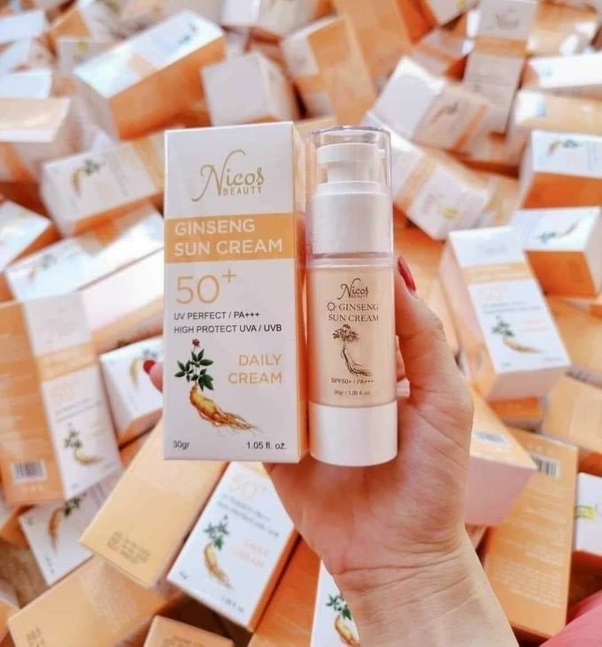 Kem Chống Nắng Nicos SPF 50++ | Phù Hợp Cho Mọi Loại Da | Hàng Chuẩn Công Ty