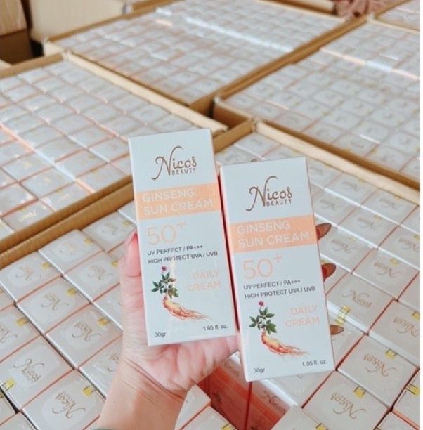 Kem Chống Nắng Nicos SPF 50++ | Phù Hợp Cho Mọi Loại Da | Hàng Chuẩn Công Ty