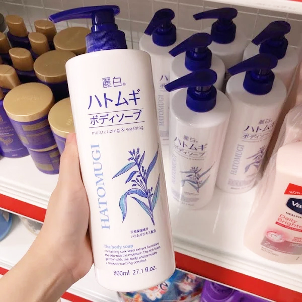 Sữa Tắm Hatomugi Nhật Bản 800ml | Dưỡng Ẩm, Làm Trắng Sáng Da | Hàng Chính Hãng