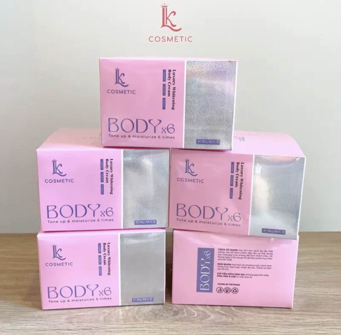 Kem Body X6 Linh Kool 250g | Dưỡng Trắng Chuyên Sâu, Phục Hồi | Hàng Chính Hãng