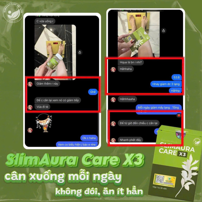 Review Giảm Cân Slimaura Care X3 Hộp 38 Viên | Thảo Mộc Giảm Mỡ An Toàn | Hàng Chính Hãng