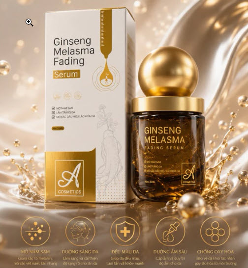Serum Nám Ginseng Melasma A Cosmetics 30ml – Hàng Chính Hãng