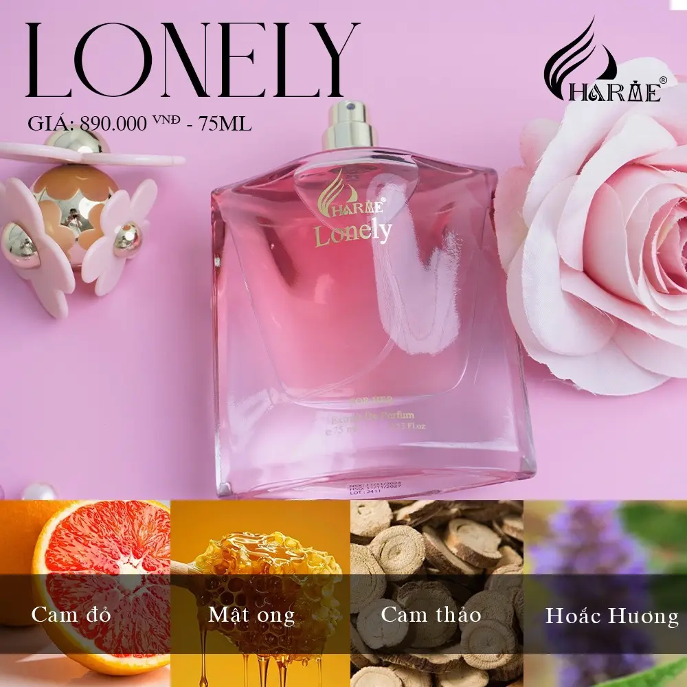 Nước Hoa Nữ Charme Lonely 75ml | Ngọt Ngào, Lưu Hương Lâu