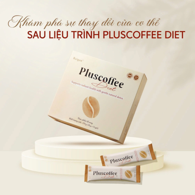 Cà Phê Pluscoffee Diet Giảm Cân Chính Hãng – Hộp 15 Gói