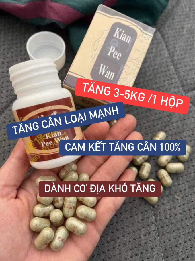Tăng cân Kian Pee Wan -TOP 1 sản phẩm tăng cân từ thảo dược Malaysia!