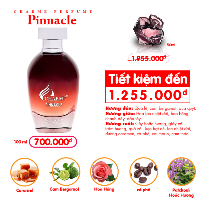 Nước Hoa Charme Pinnacle 100ml | Hàng Chính Hãng